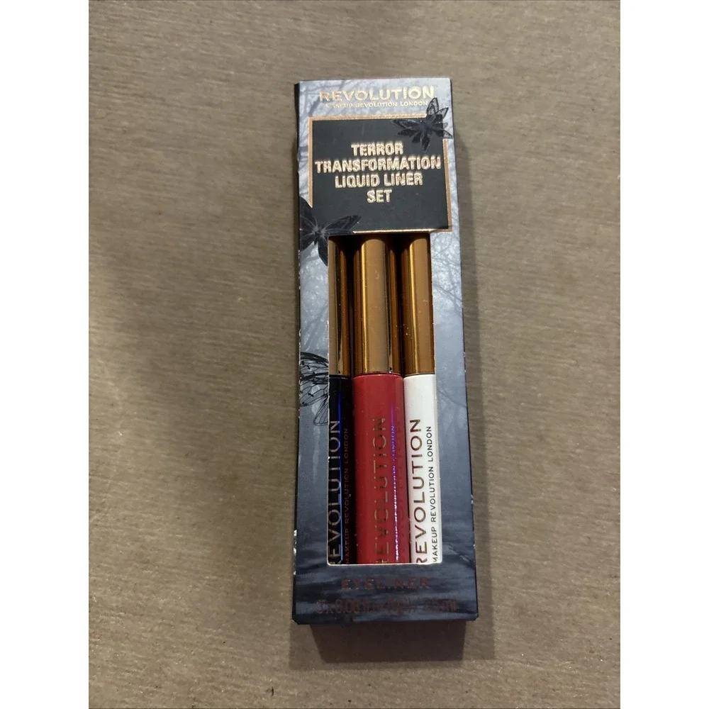 Revolution Terror Transformation Liquid Liner 3 Piece Set, New &‎ Sealed!